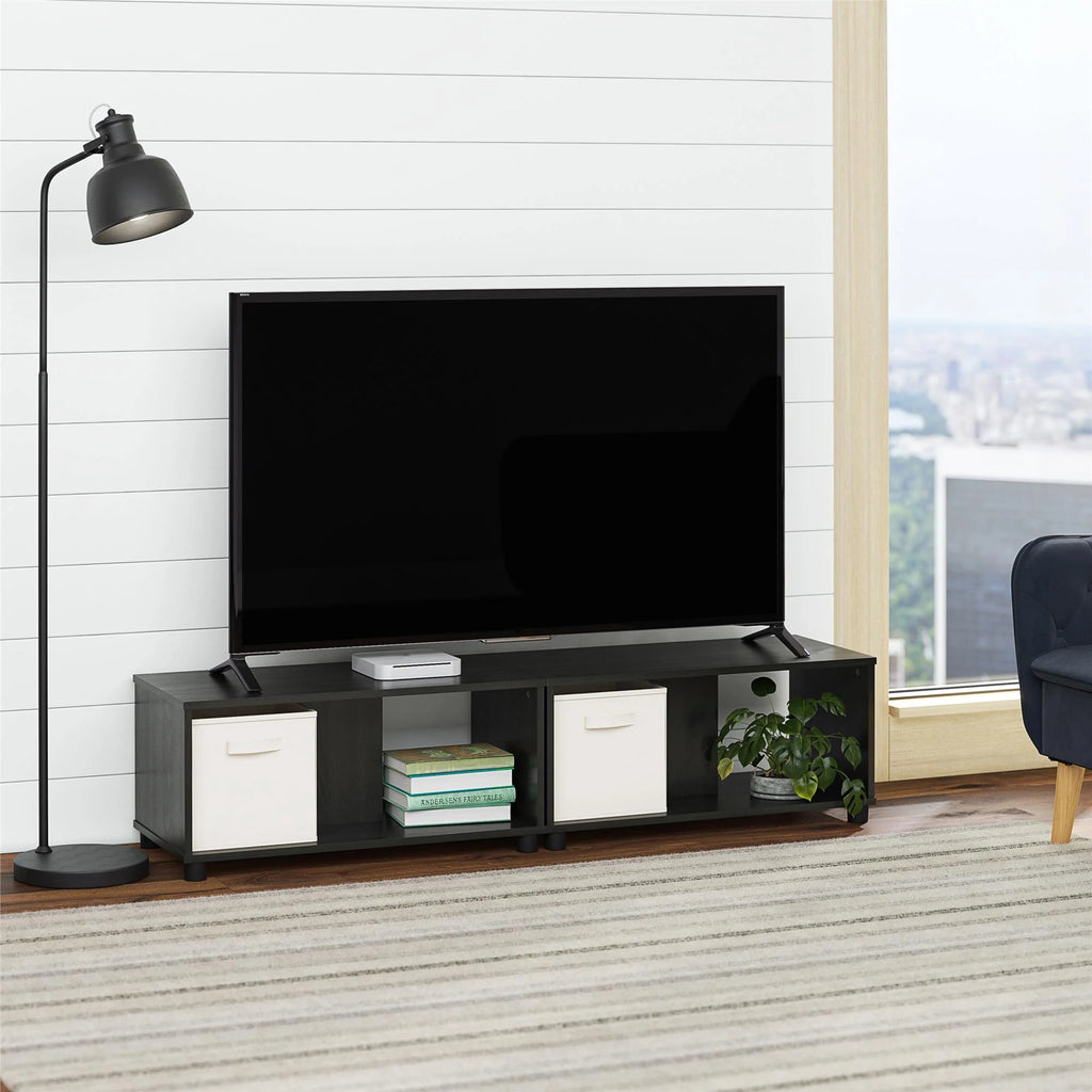 Adjustable Stacking TV Stand up to 70 inches Natural D60292