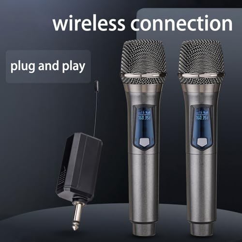Rechargeable Wireless Dual Handheld Dynamic Microphone C1845