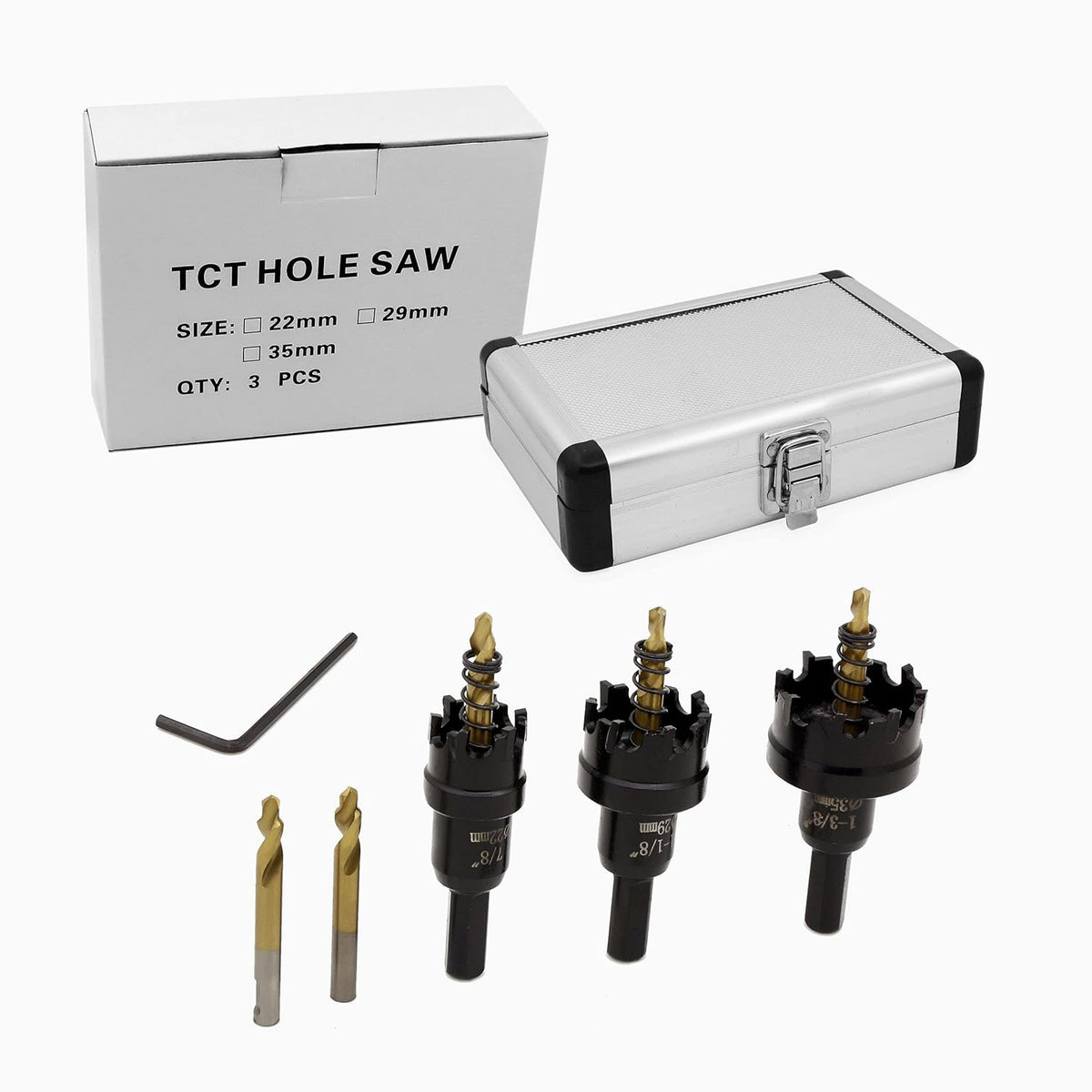 13Pcs Tungsten Carbide Tipped Hole Saw Set T7868