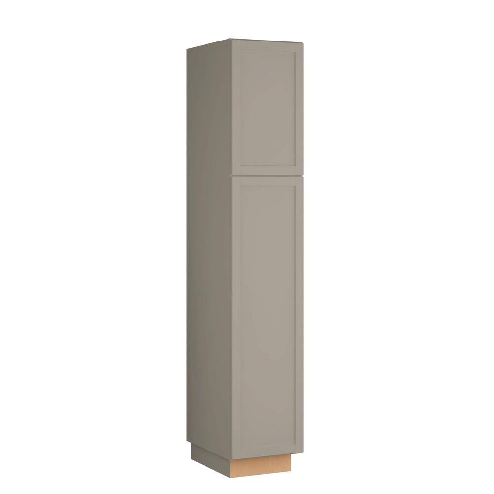 Sterling Gray Laminate Shaker Pantry Cabinet X81362