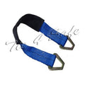 2 x 18 in. Axle Straps with Abrasive Sleeve & Delta Ring, Blue - 2 Piece T355