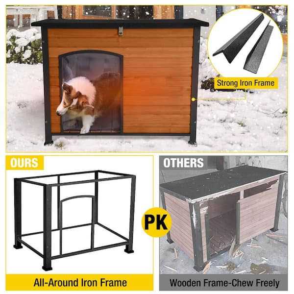 Insulated Outdoor Dog House with Liner G235100