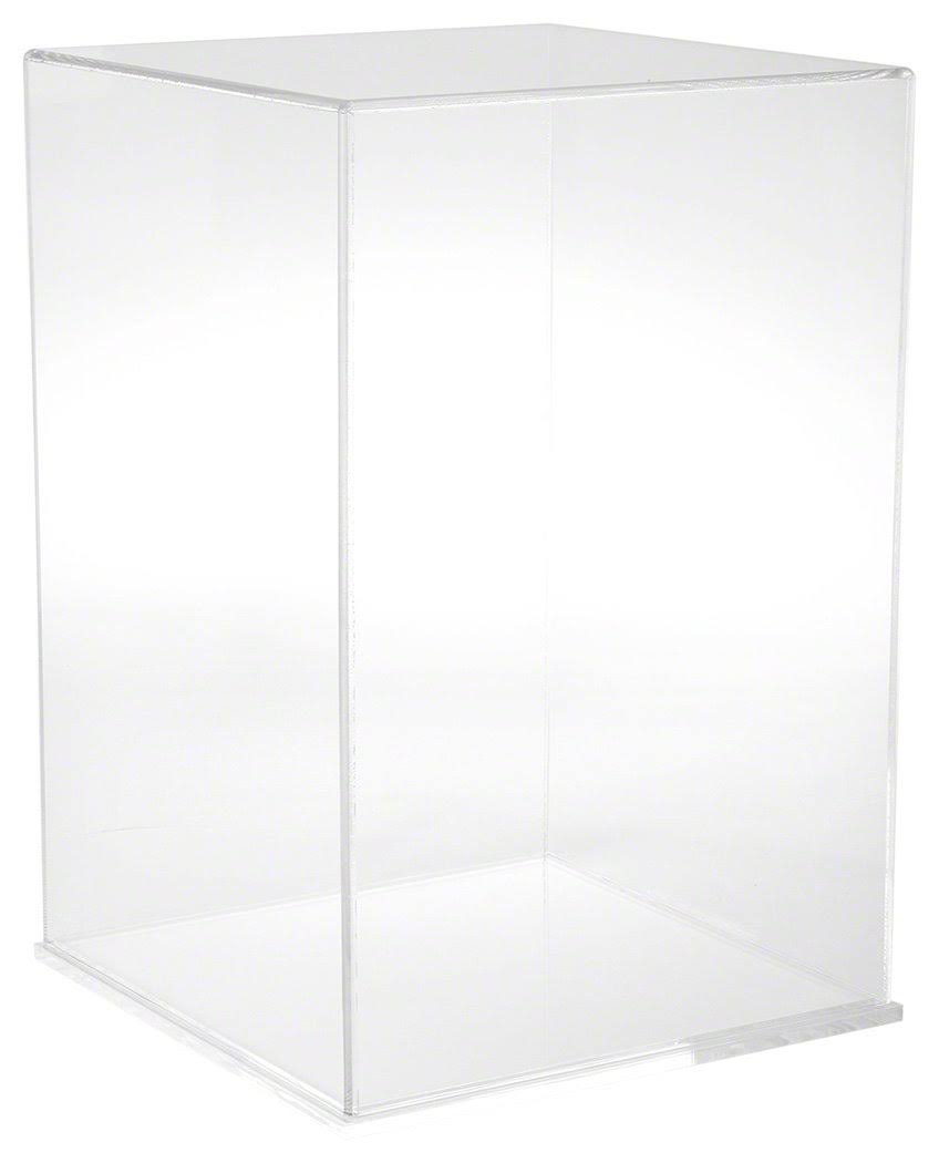 Clear Acrylic Display Case with Clear Base, 12" W x 12" D x 18" H A8195
