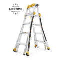19 ft. Aluminum Multi-Position Ladder with Project Top, 375 lbs. Load Capacity Type IAA Duty Rating U63573