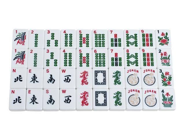 American Mahjong Set with Wheeled Aluminum Case W8804
