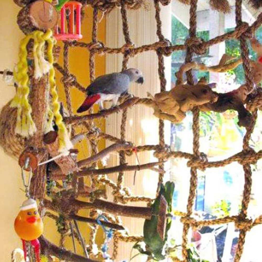Bird Climbing Net Hanging Rope Swing Chew Toy D122