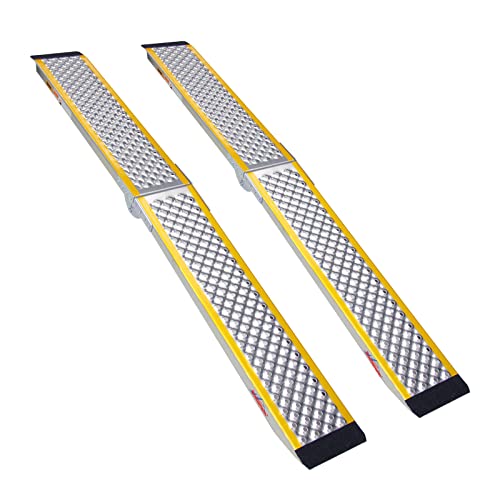78.7" L × 8.5" W 600 lbs Capacity Foldable Aluminum Loading Ramp J9717