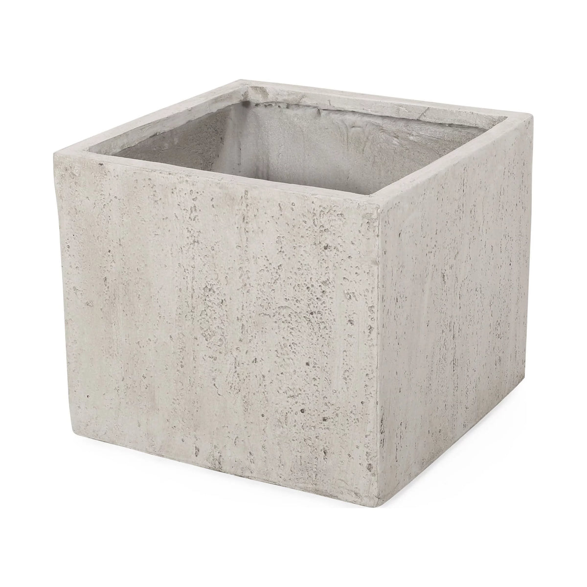 White Cast Stone Square Planter T761