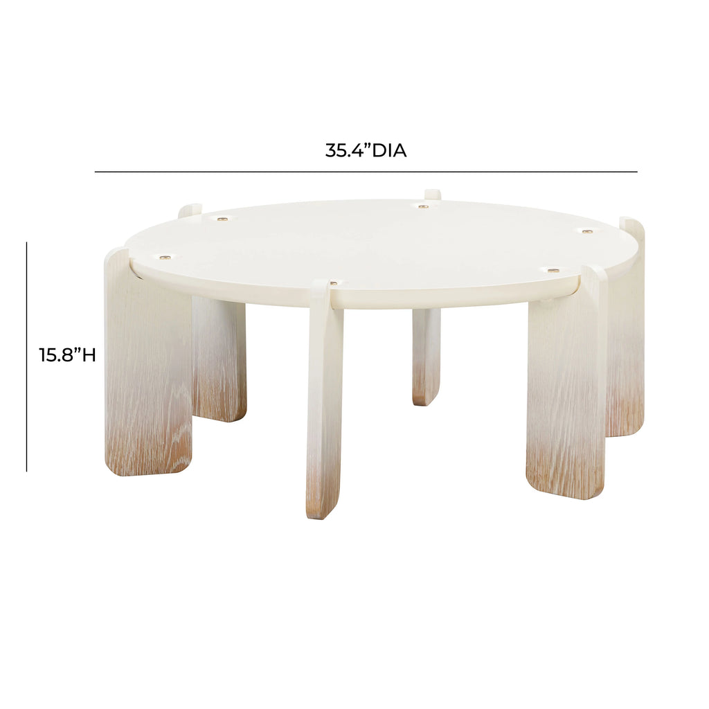 Cream Oak Coffee Table B699
