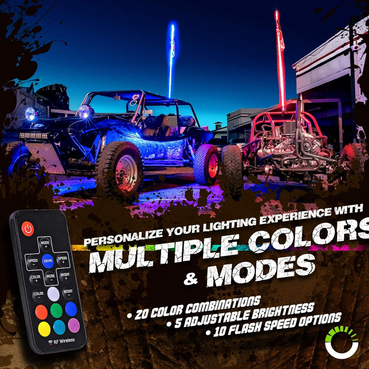LED Whip Light Antenna for UTV ATV G334034