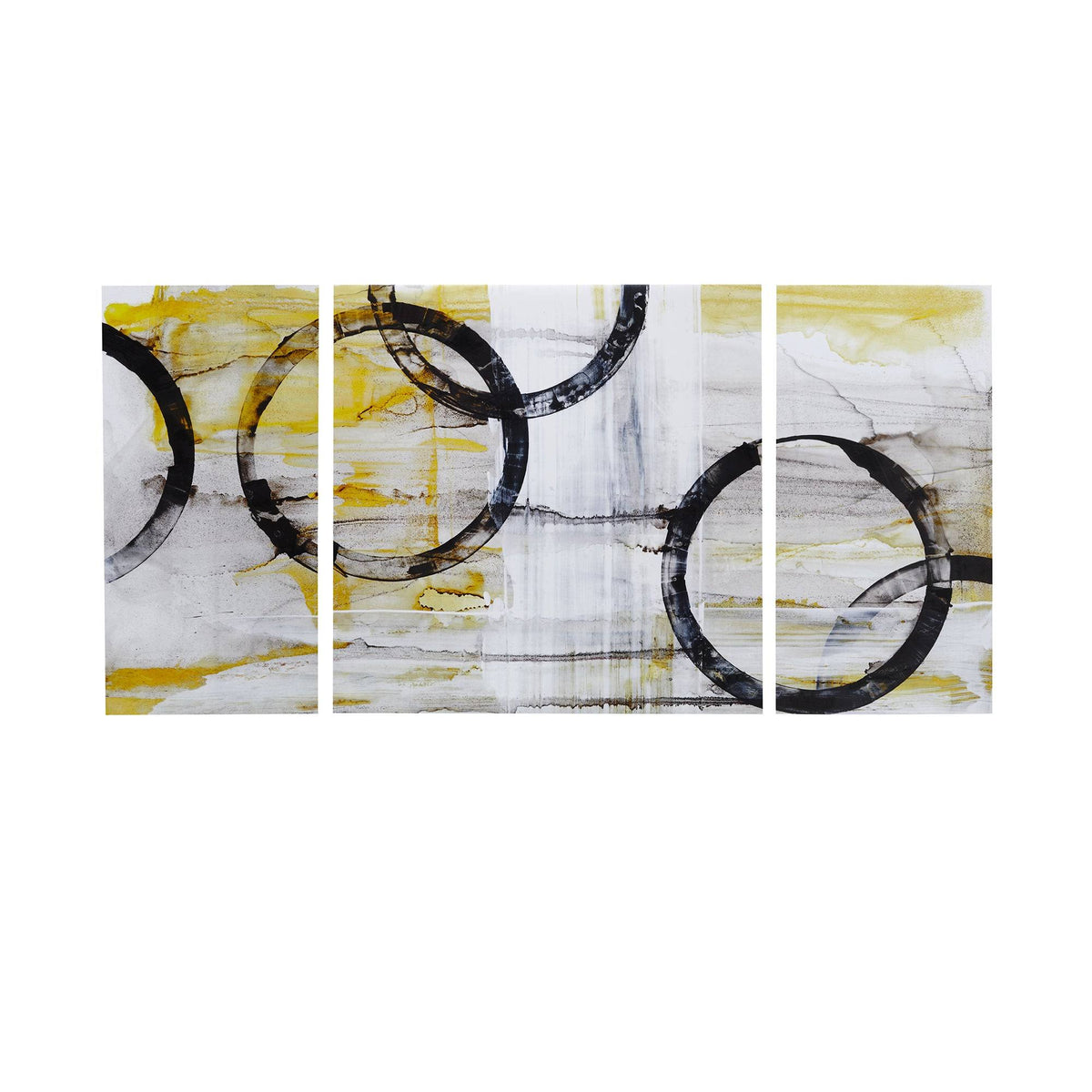 Yellow Gel Coated Canvas (Set of 3) J623