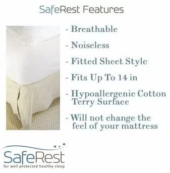 100% Waterproof Hypoallergenic Mattress Protector, California King W9946
