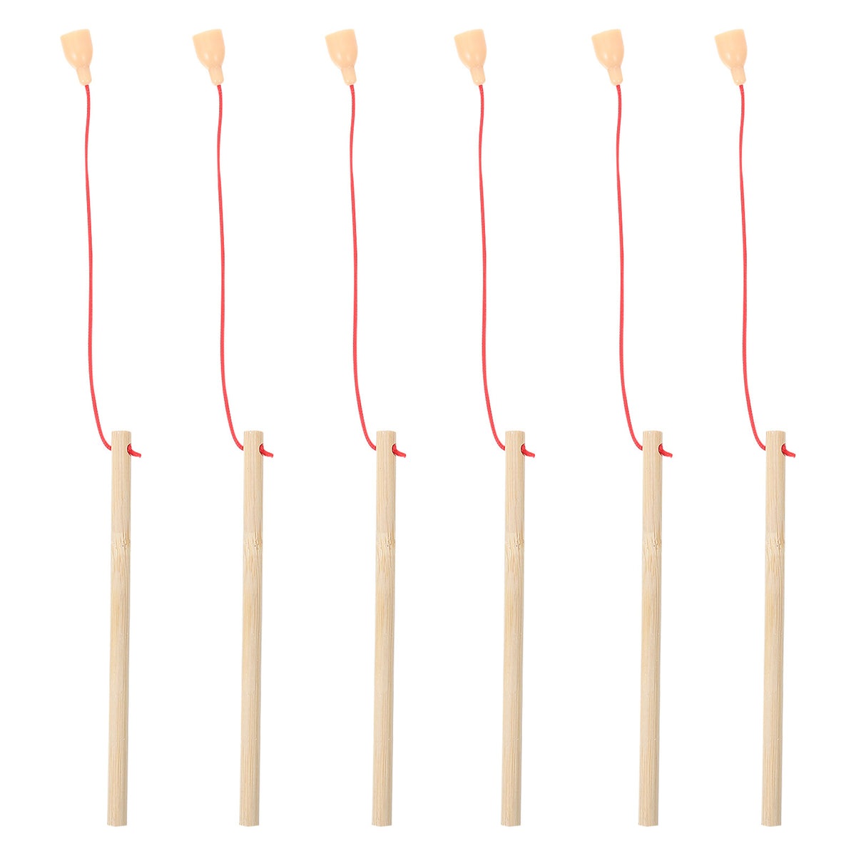 5Pcs Wooden Magnetic Fishing Poles Toys K40593