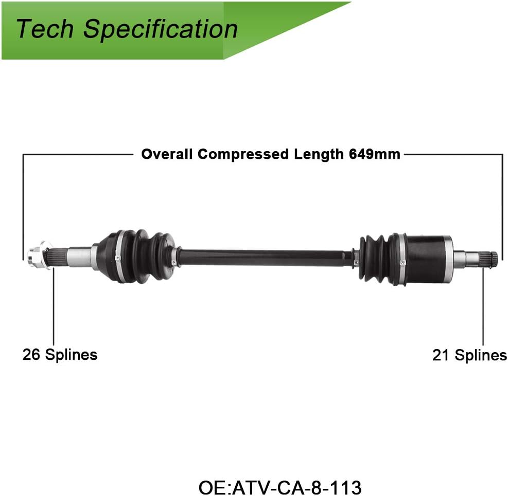 CV Axle Drive Shaft Assembly Front Left C140284