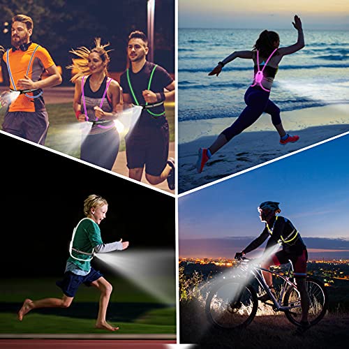 Rechargeable USB LED Reflective Vest for Running V267075