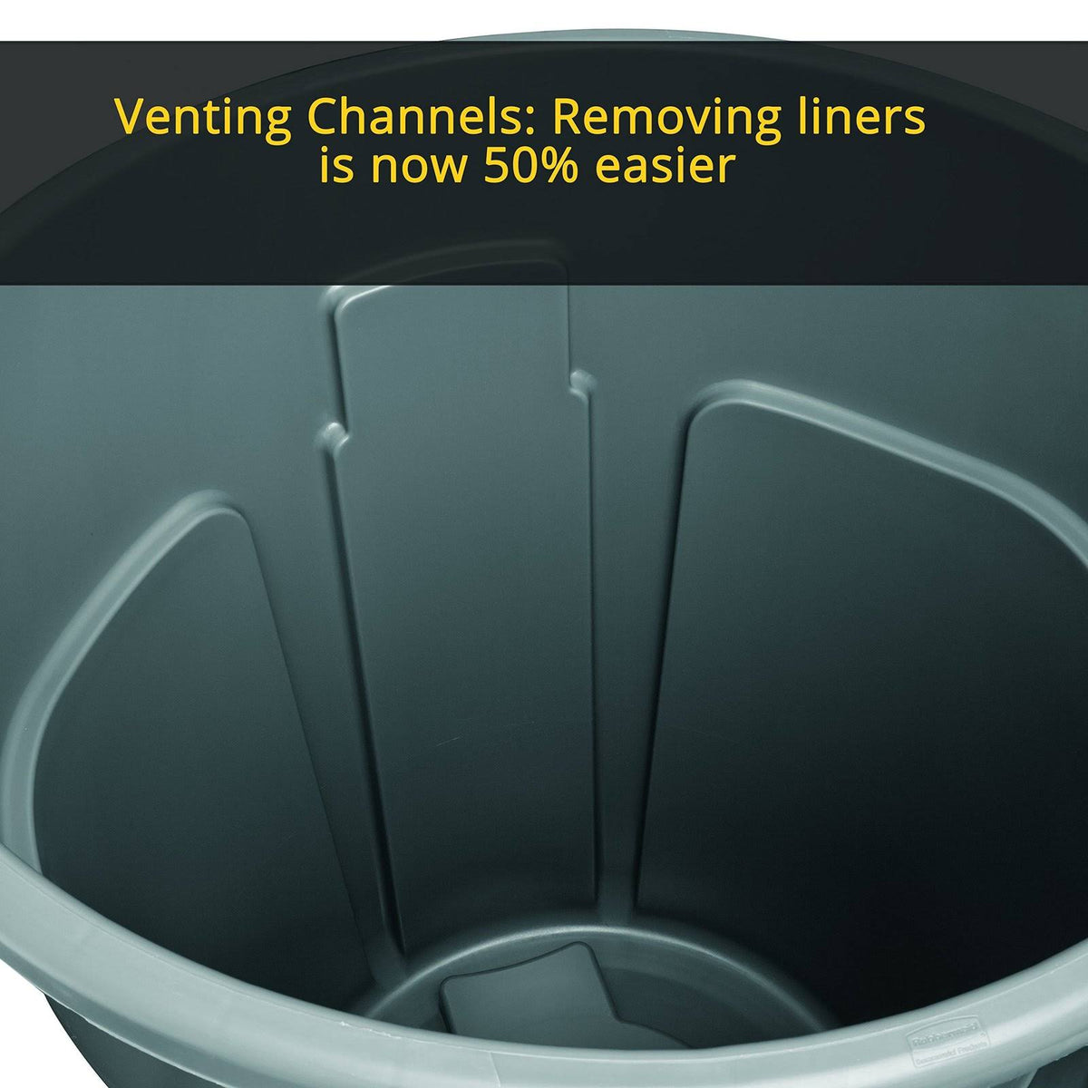 44-Gallon Gray Vented Utility Container C5022
