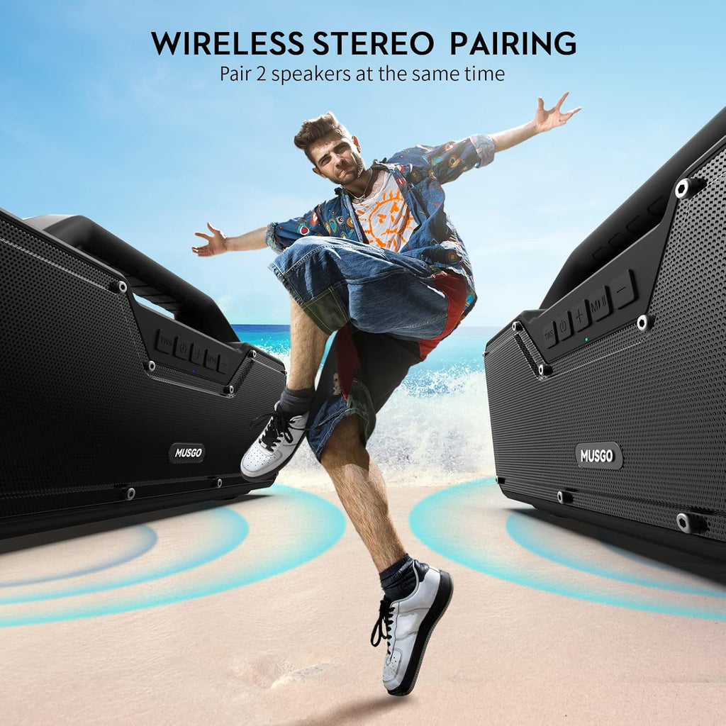 Portable Wireless Bluetooth Speaker with Subwoofer P4905