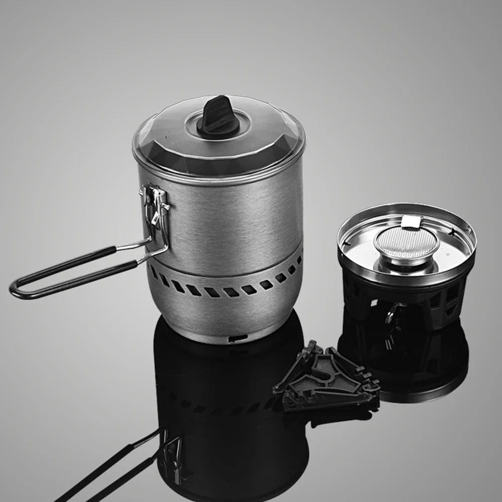 Camping Stove Pot with Windproof Gas Stove Head H830