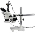 3.5X-90X Trinocular LED Boom Stand Stereo Microscope with 5MP Camera T950