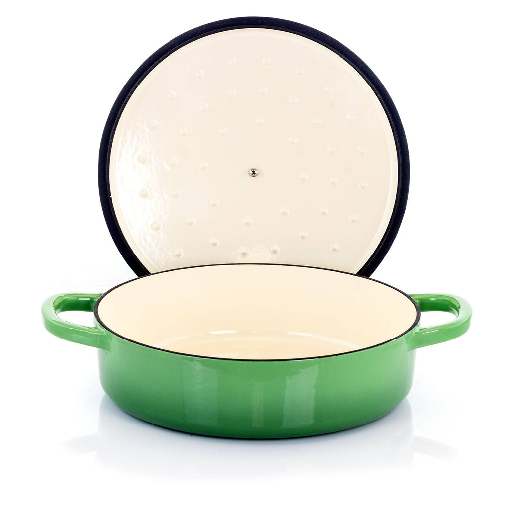 5qt Enamel Cast Iron Braiser Pan with Lid W902969