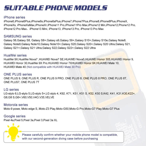 Waterproof Protective Case for Phones Up to 6.9 Inch Q485