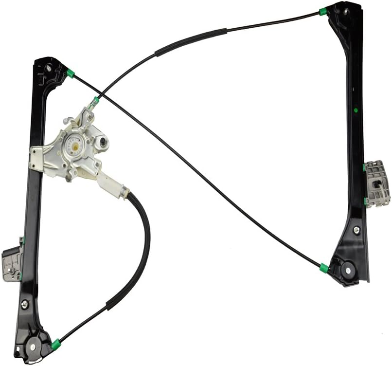 Front Right Passenger Side Power Window Regulator without Motor for BMW E46 Coupe Convertible Pack of 2 B7327