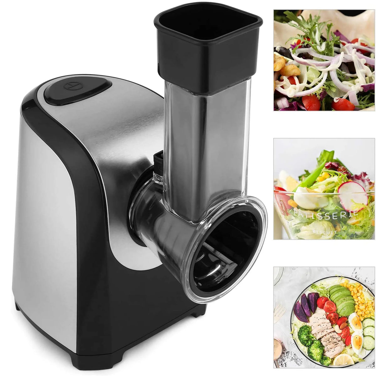 Electric Cheese Grater, 5 in-1 Vegetable Slicer, 150W B633183