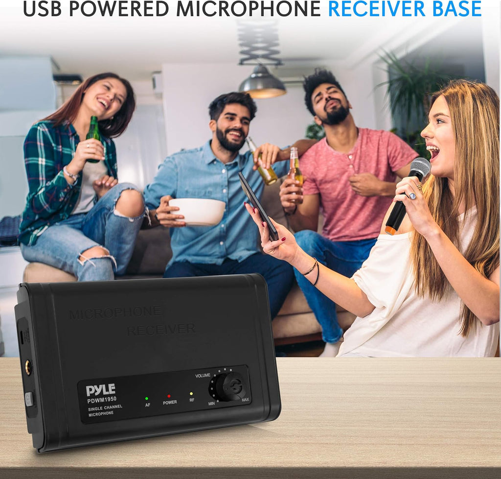 UHF Wireless Microphone System with 1 Handheld Mic S166
