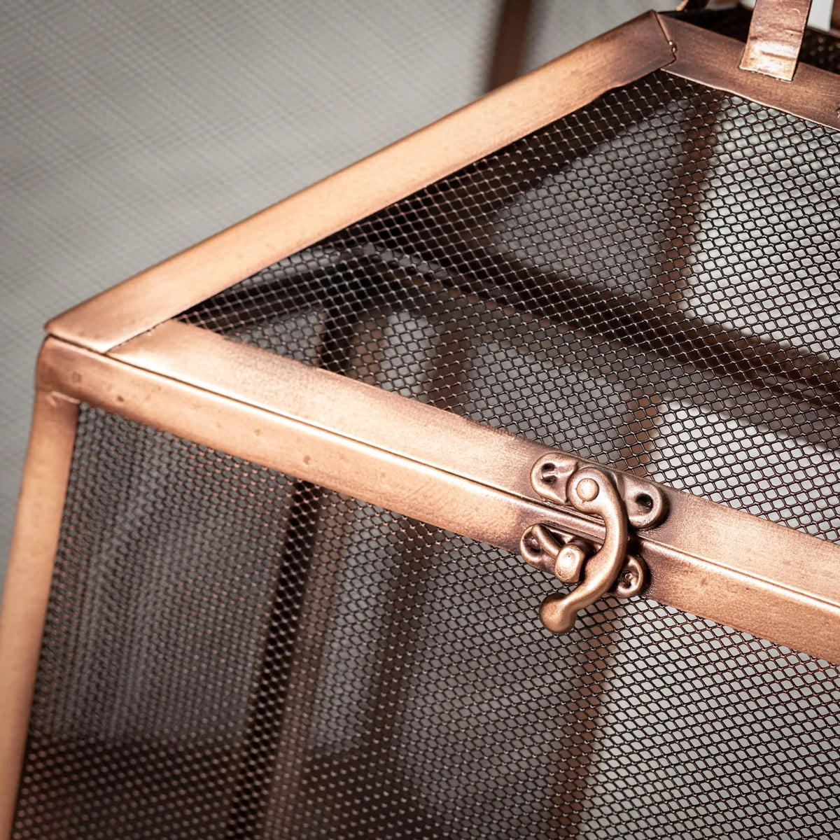 19.5" & 15.75" Outdoor Copper Screen Lanterns Set of 2 F557436