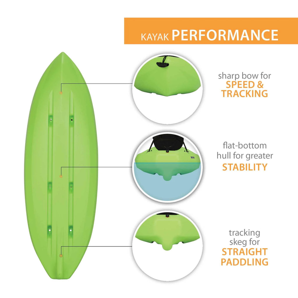 Lime Green 8 ft Sit-On-Top Kayak P595177