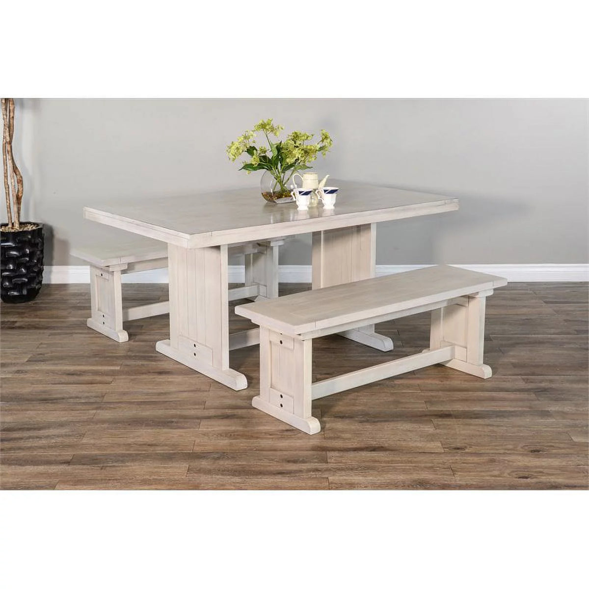 48" Mahogany Wood Side Bench F824