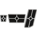 Universal Grooved Pedal Kits - Black K742