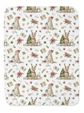 Sitting Christmas Dogs Blanket E49062