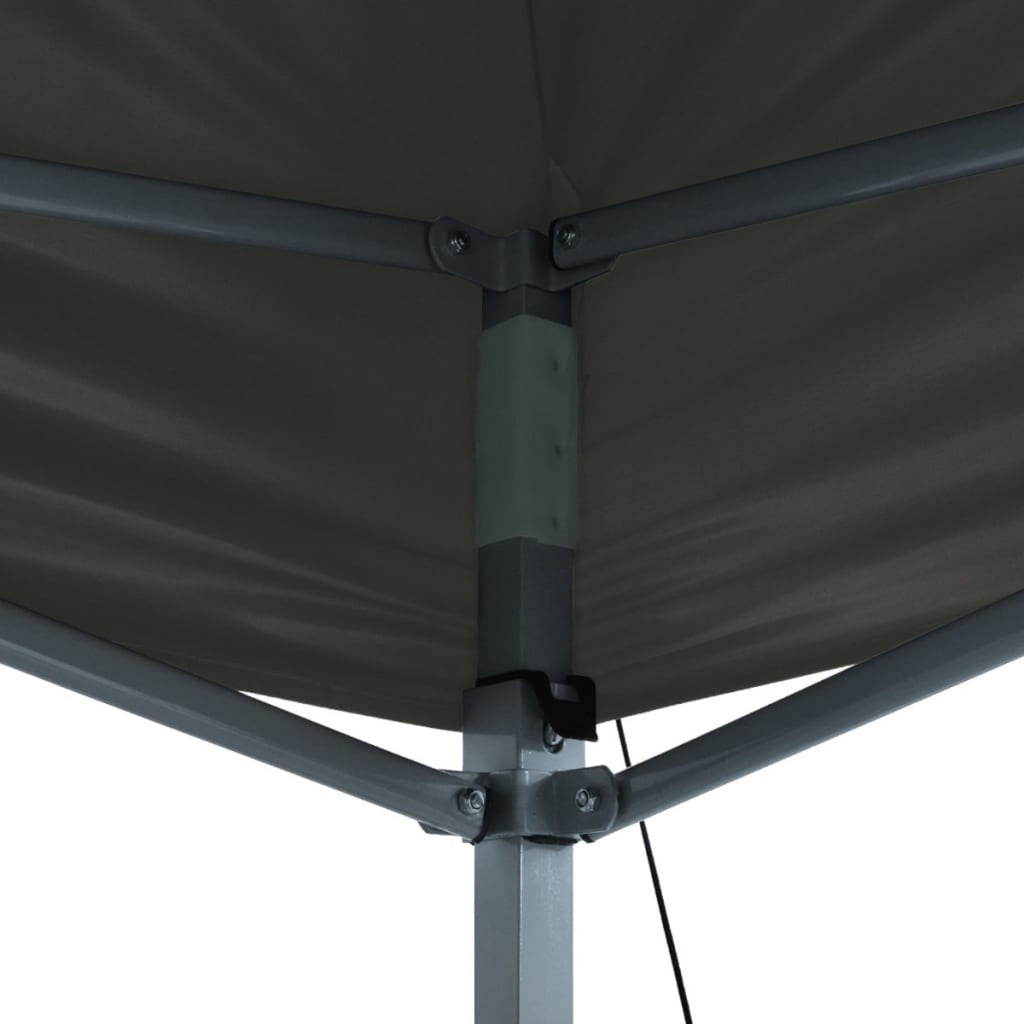 Folding Party Tent Outdoor Gazebo Canopy Steel Frame Sunshade Shelter Anthracite 9.8ft x 13.1ft x 10.3ft K133