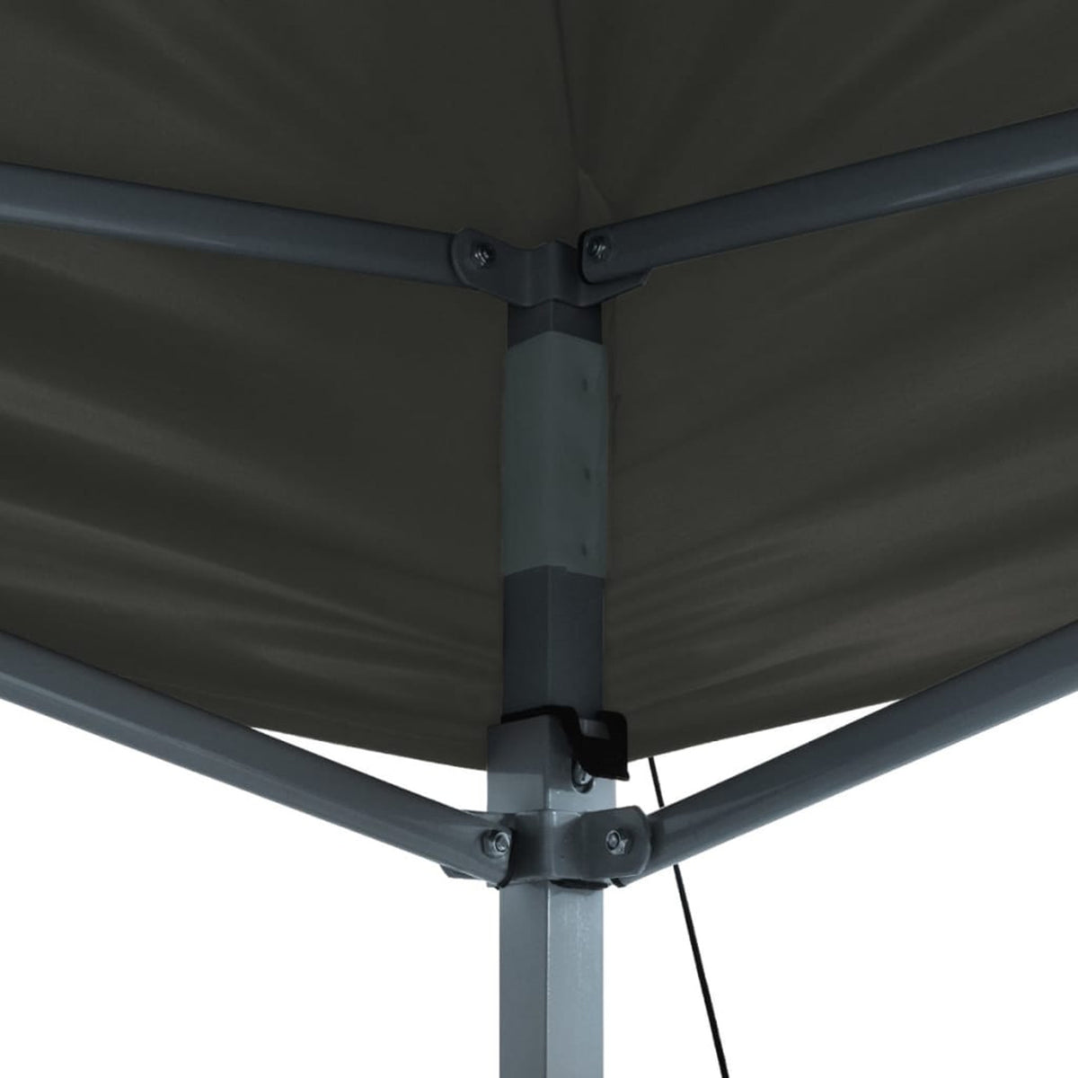 Folding Party Tent Outdoor Gazebo Canopy Steel Frame Sunshade Shelter Anthracite 9.8ft x 13.1ft x 10.3ft K133