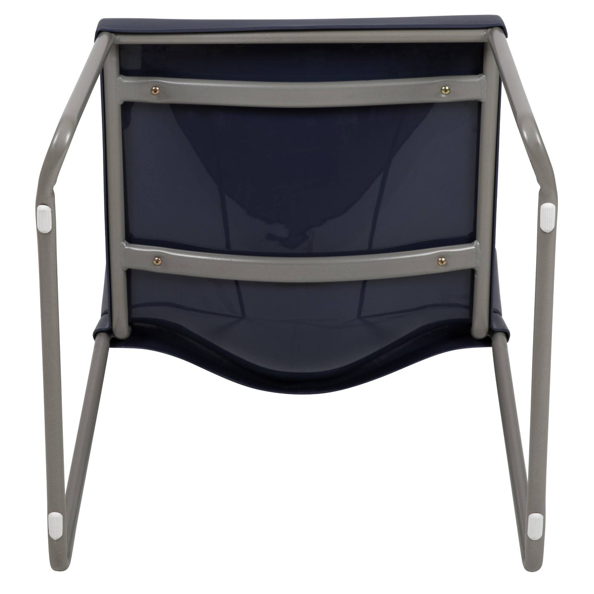 Navy Contoured Stack Chair with Sled Base Q2098
