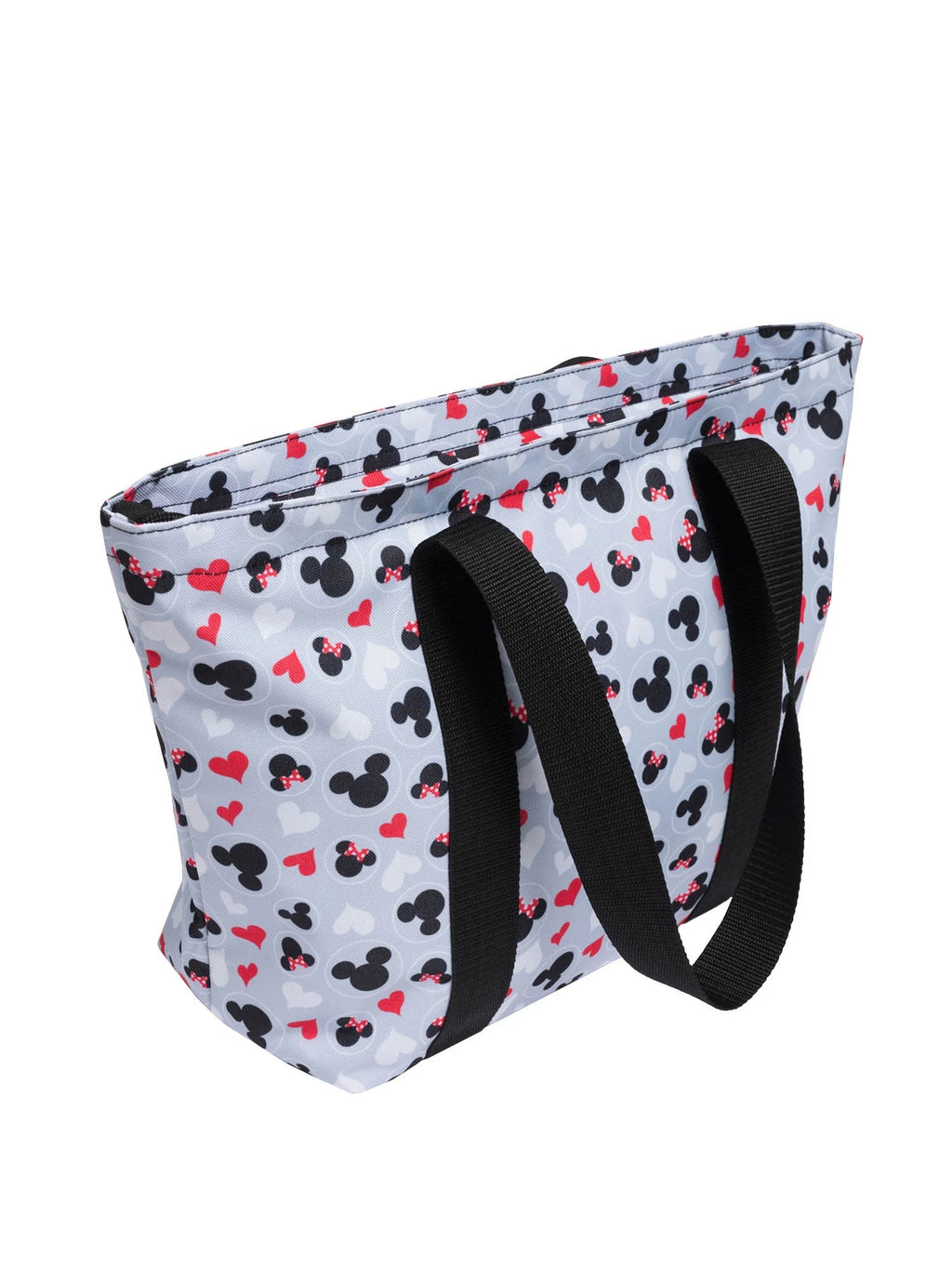 Gray Red White Zip Tote Bag G59564