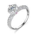 1ct VVS1 Moissanite Engagement Ring S925 Sterling Silver C76713