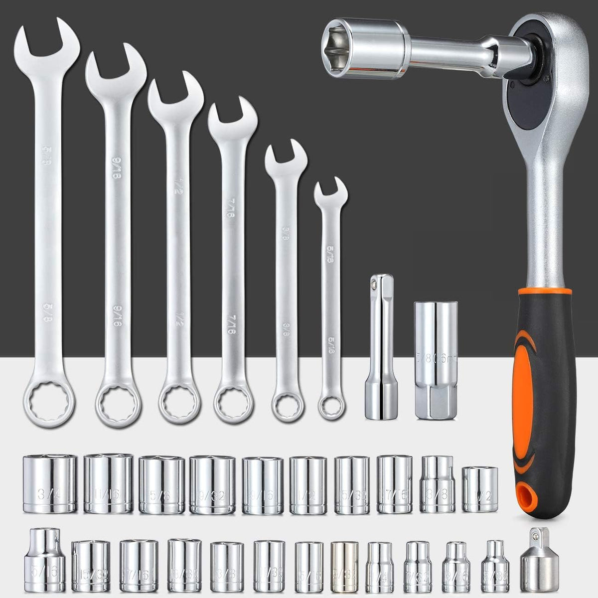 217-Piece Household Tool Kit with Solid Carrying Tool Box D689928