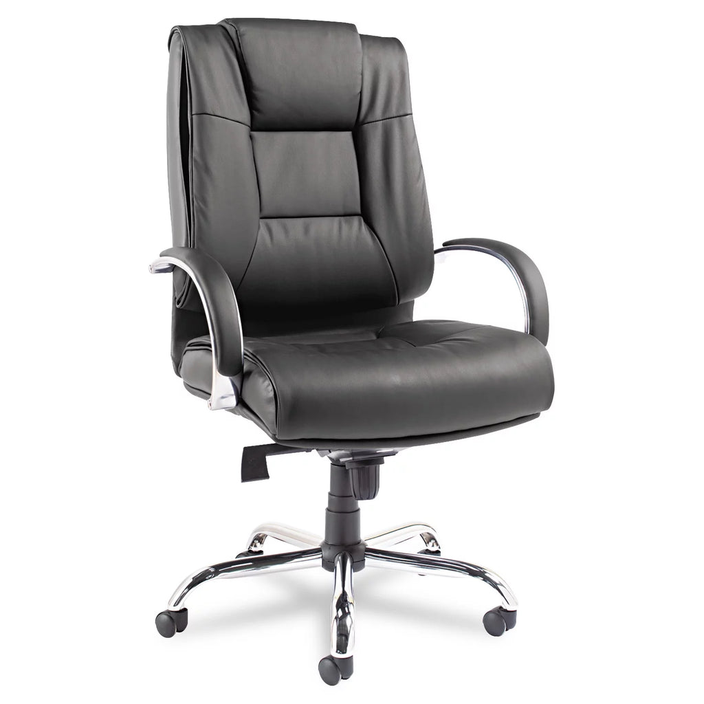Black Leather High-Back Swivel/Tilt Office Chair S55913