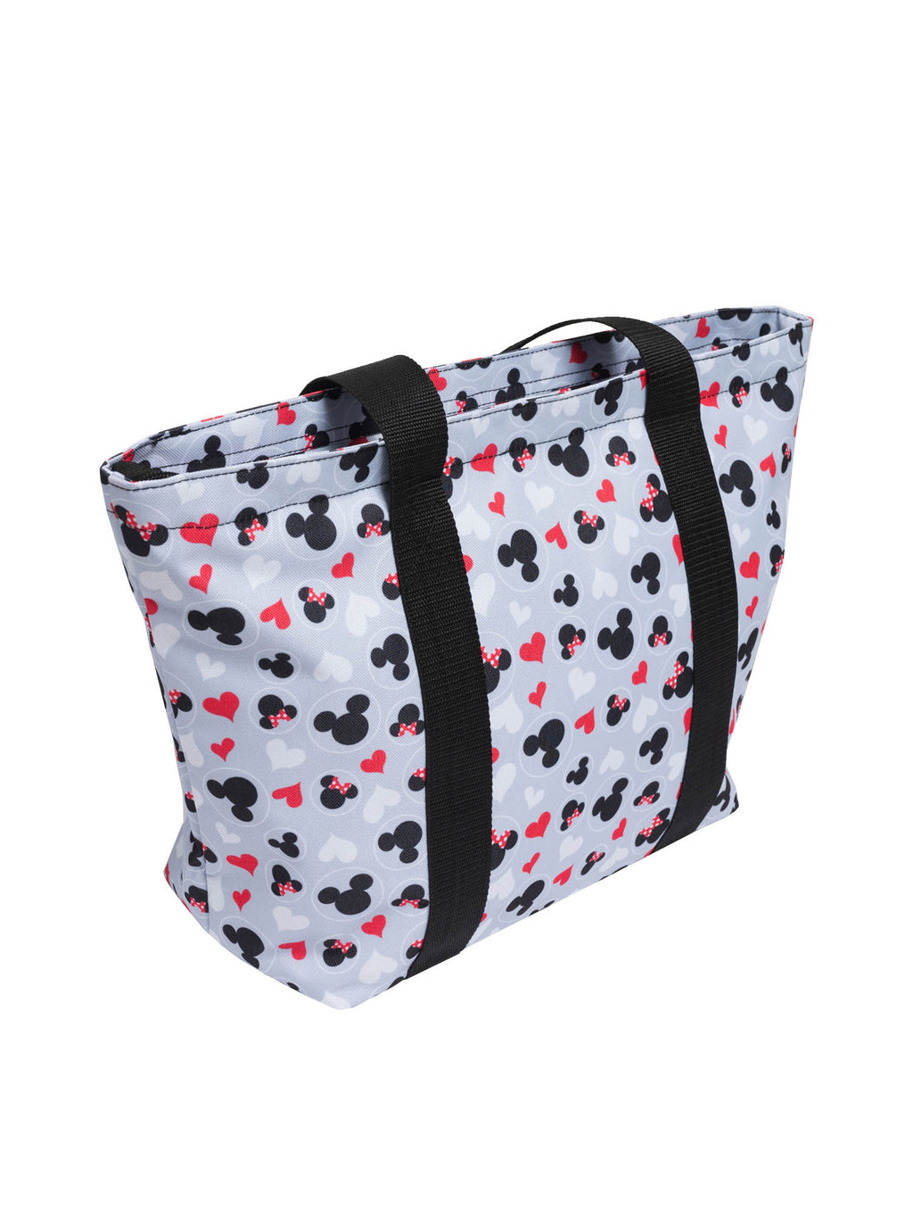 Gray Red White Zip Tote Bag G59564
