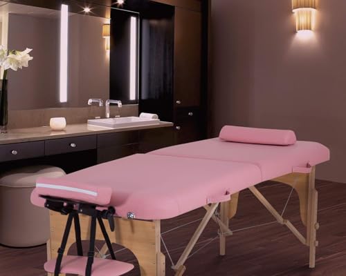 Portable Massage Table 28 inche Wide Heigh Adjustable 2 Folding Spa Table E6860