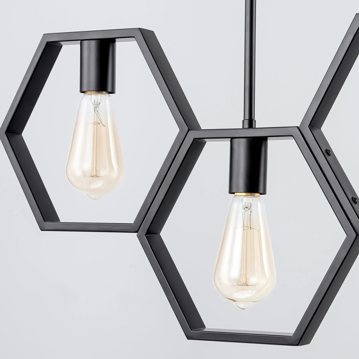 5-Light Square Geometric Pendant T622