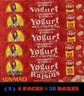 Sun-Maid Strawberry & Vanilla Yogurt California Raisins 30 Boxes I599