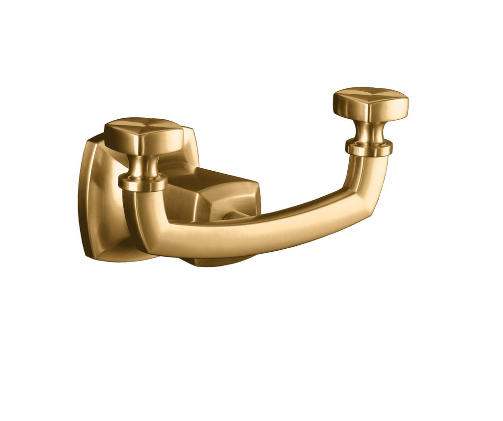 Double Robe Hook in Vibrant Brushed Bronze A6130