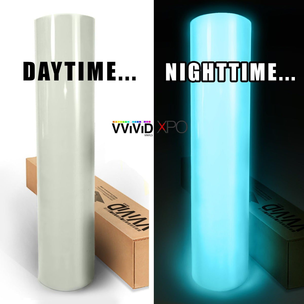 Glow in The Dark Vinyl Wrap Adhesive Film Sheet (10ft x 5ft) V1462