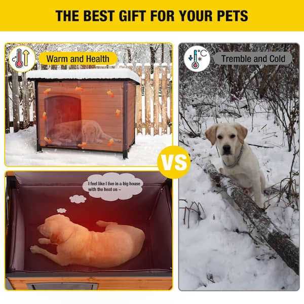 Insulated Outdoor Dog House with Liner G235100