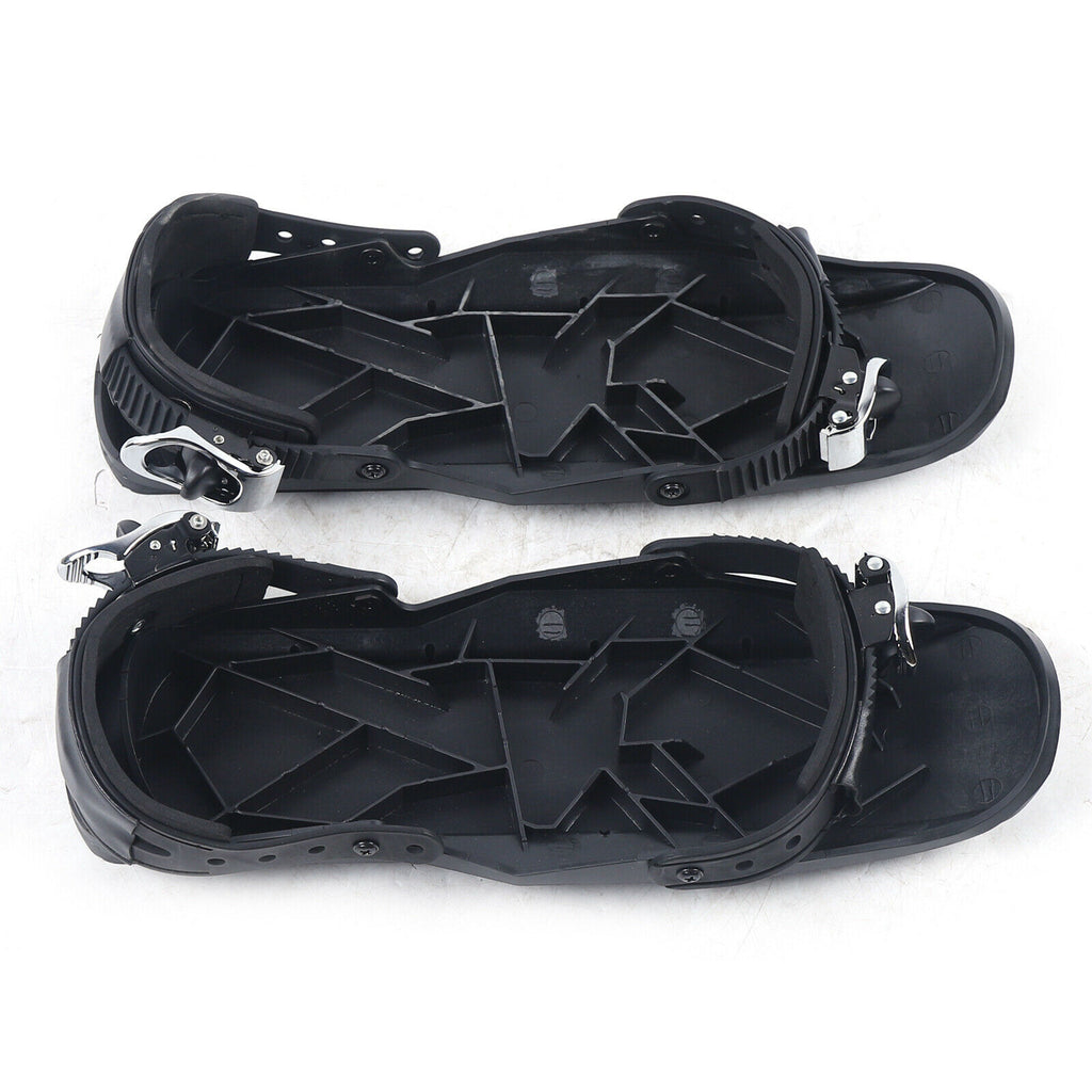 Mini Ski Skates Snow Short Skiboard Snowblades Adjustable Bindings Skiing Shoes D34902