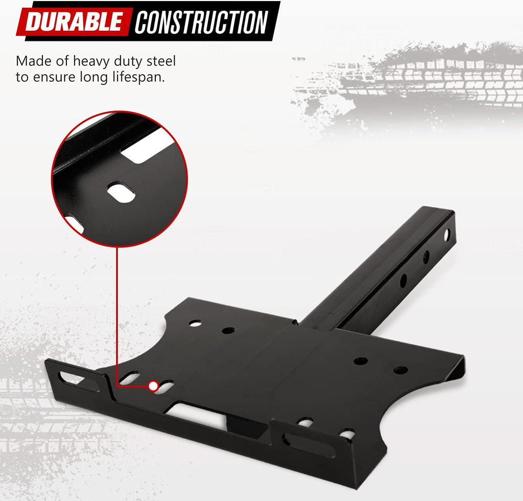 Winch Cradle Winch Mounting Plate Universal 2" Trailer Hitch Winch Mount Bracket Pack of 2 P884692