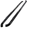 Black 3-Inch Round Side Step Bars B829120